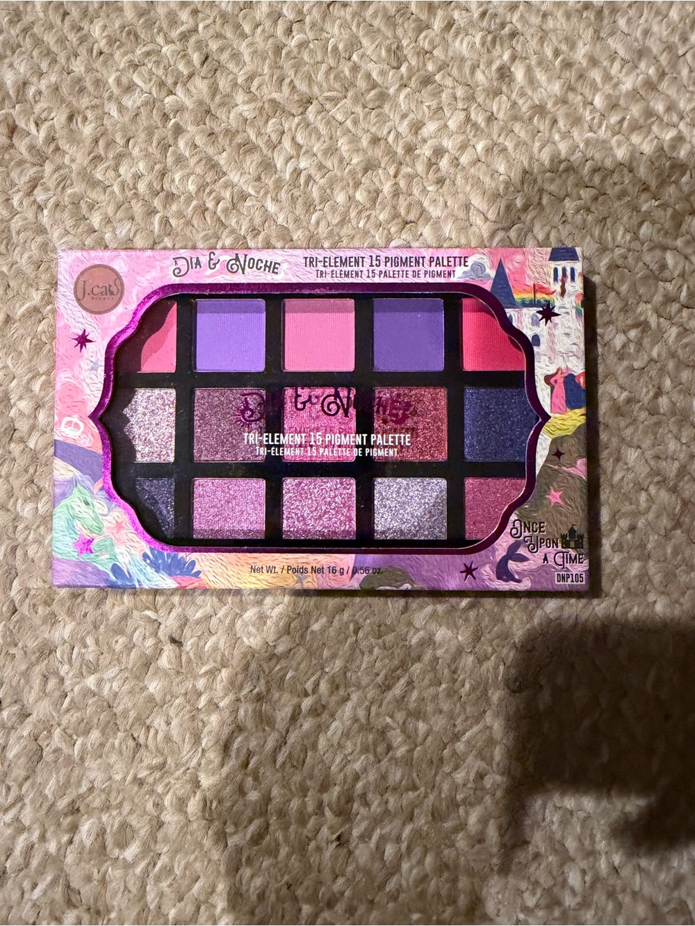 Dia & Noche Tri-Element 15-Pigment Eyeshadow Palette - Pink & Purple